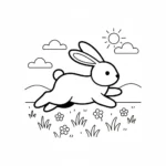 coloriage Lapin et decoupage a imprimer gratuit