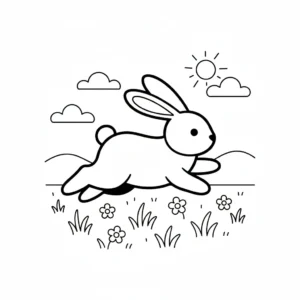 coloriage Lapin et decoupage a imprimer gratuit