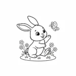 coloriage Lapin pour enfant de 5 ans