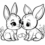 coloriage Lapin à imprimer