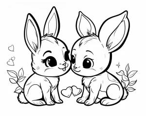 coloriage Lapin à imprimer
