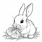coloriage Lapin à imprimer pdf gratuit