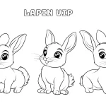 coloriage Lapin educatif pour enfant