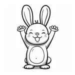 coloriage Lapin pour enfants a imprimer gratuit