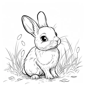 coloriage Lapin à imprimer pdf gratuit
