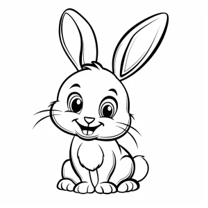 coloriage Lapin pour enfant de 5 ans