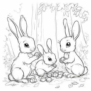 coloriage Lapin pour enfant de 3 ans