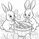 coloriage Lapin à imprimer gratuitement
