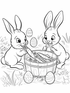 coloriage Lapin à imprimer gratuitement