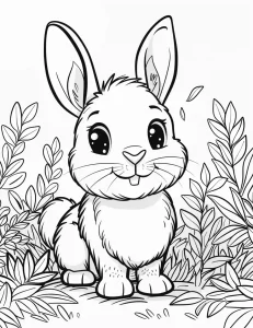 coloriage Lapin à imprimer gratuitement pdf