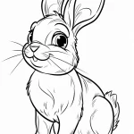 coloriage Lapin educatif pour enfant
