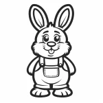 coloriage Lapin pour enfants a imprimer gratuit