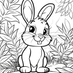 coloriage Lapin pour enfants a imprimer gratuit