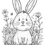 coloriage Lapin à imprimer pdf gratuit