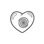 coloriage Le Cœur de Te Fiti educatif pour enfant