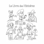 coloriage Le Livre des Histoires de pour enfants