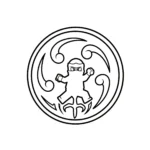 coloriage Le Symbole des Maîtres du Spinjitzu à imprimer pdf gratuit