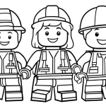 coloriage Lego à imprimer pour enfant de 10 ans