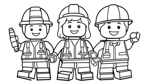 coloriage Lego à imprimer pour enfant de 10 ans