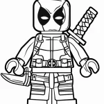 coloriage Lego à imprimer pour enfant de 7 ans