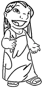 coloriage Lilo d