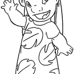 coloriage Lilo à imprimer gratuit