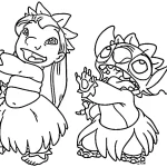 coloriage Lilo pour enfants à imprimer
