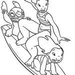 coloriage Lilo gratuit à imprimer