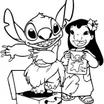 coloriage Lilo pour enfant a imprimer gratuit