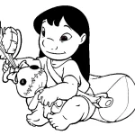 coloriage Lilo pour enfant à imprimer