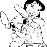 coloriage Lilo pour enfant de 2 ans
