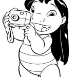 coloriage Lilo Et Stitch pour enfant à imprimer