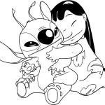coloriage Lilo Et Stitch gratuit en ligne