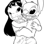 coloriage Lilo Et Stitch pour enfant de 8 ans