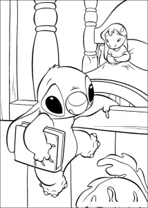 coloriage Lilo Et Stitch gratuit en ligne