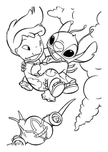 coloriage Lilo Et Stitch et dessin a imprimer