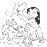 coloriage Lilo Et Stitch gratuit en ligne