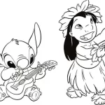coloriage Lilo Et Stitch a imprimer gratuit