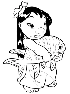 coloriage Lilo Et Stitch d