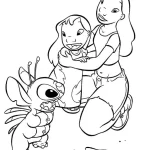 coloriage Lilo Et Stitch pour enfant de 7 ans