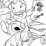 coloriage Lilo Et Stitch pour enfant de 8 ans