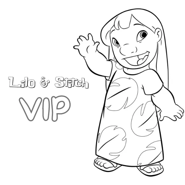 Tranh tô màu Lilo