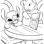 coloriage Lilo Et Stitch gratuit à imprimer