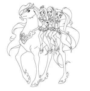 coloriage LoliRock pour enfant de 6 ans