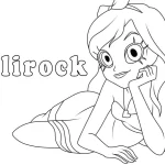 coloriage LoliRock et découpage à imprimer