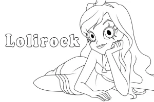 coloriage LoliRock et découpage à imprimer