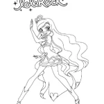 coloriage LoliRock pour enfant de 7 ans