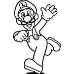 coloriage Luigi gratuit a imprimer