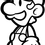 coloriage Luigi pour enfant
