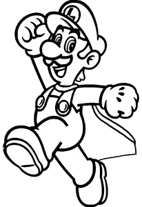 coloriage Luigi pour enfant